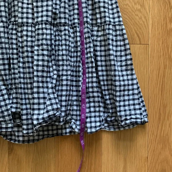 MNG by Mango Gingham Back Tie Dress - Size 2 - Picture 7 of 8